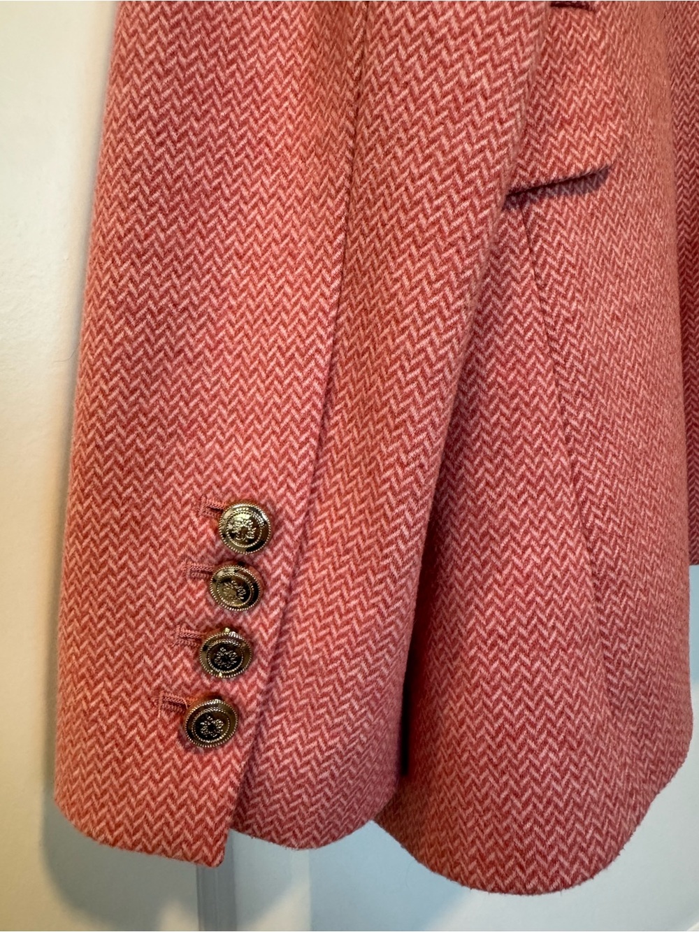 White House Black Market Pink Double-Breasted Blazer - Picture 7 of 8